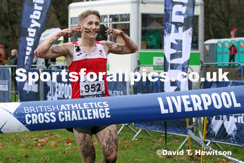 Mens under-20s, 2019 European Cross Country Trials and British Cross Challenge, Sefton Park, Liverpool.  Photo: David T. Hewitson/Sports for All Pics